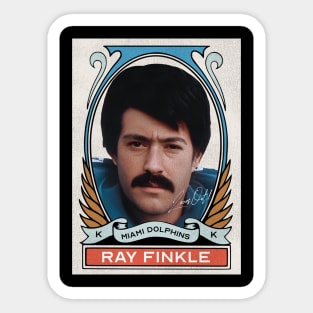 Ray Finkle Football Trading Card Sticker